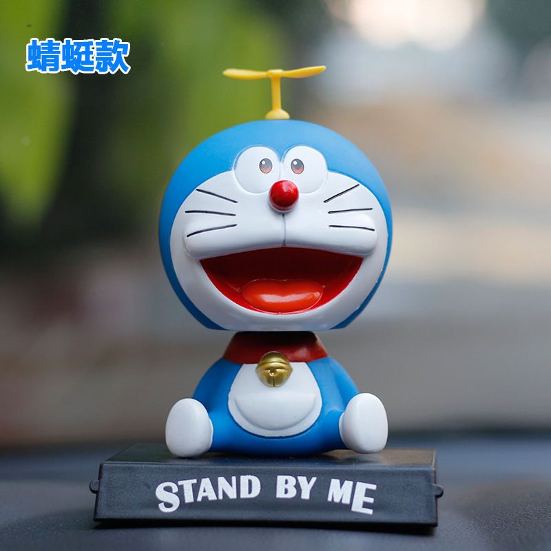Xu hướng phim hoạt hình doraemon trang trí ô tô bobble đầu búp bê ô tô trang trí ô tô tinker bell cat car blue fat man hand office / car trang trí nội thất robot bobble head shaking toy