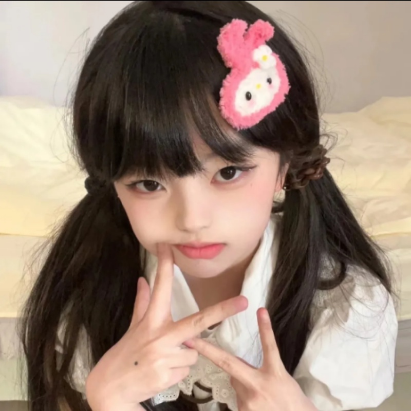 Kẹp Tóc Mái Bằng Lông Nhung Họa Tiết Melody Dễ Thương Xinh Xắn Cho Nữ