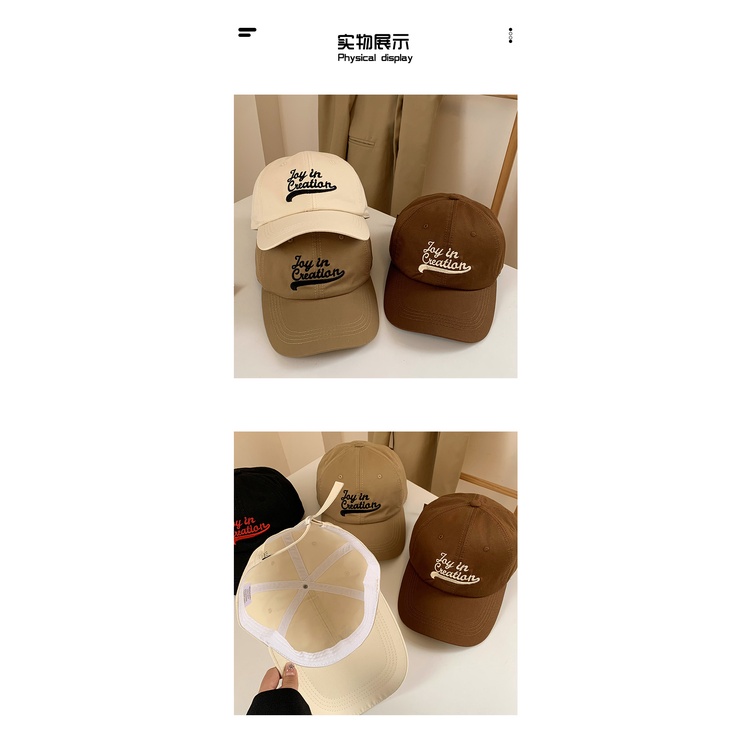 Mũ Lưỡi Trai Thêu Chữ Phong Cách Hàn Quốc Cá Tính Cho Nữ