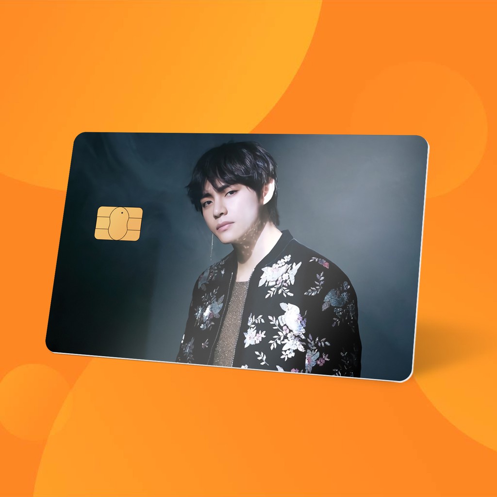 Miếng Dán Thẻ Card Taehyung BTS Edisi-3 | SKIN ATM, Thẻ Chung Cư Trang Trí - Chất Liệu Decal Vinyl Chống Nước