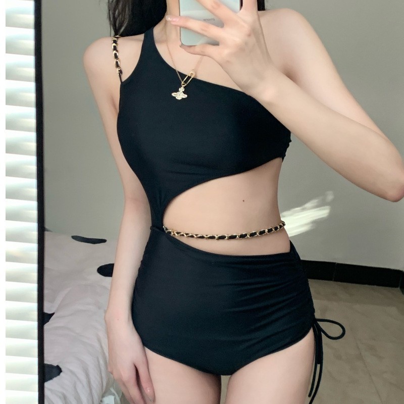 Bikini 1 mảnh Một mảnh áo tắm đen bãi biển đệm sexy thời trang XLYZB029 | BigBuy360 - bigbuy360.vn