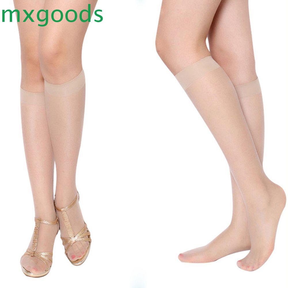 Vớ dài qua gối màu trơn trong suốt thời trang mùa hè quyến rũ cho nữ