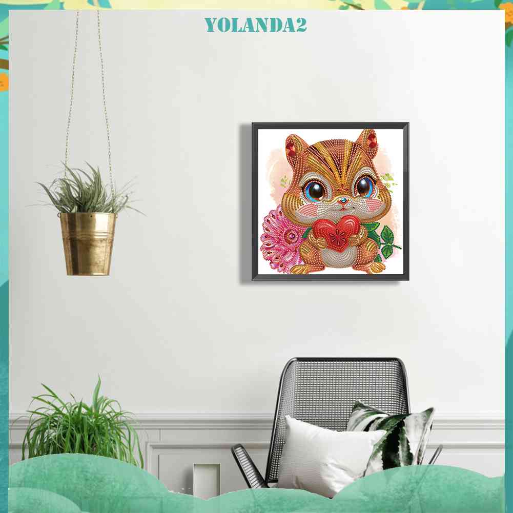 Bộ Tranh Đính Đá 5D Họa Tiết Động Vật Độc Đáo DIY Dùng Trang Trí Nhà Cửa