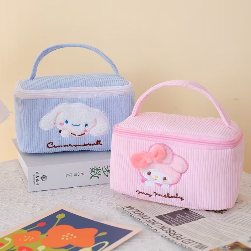 Túi Đựng Mỹ Phẩm SY2 Sanrio mymelody Kuromi Cinnamon Pochacco Nhồi Bông Cá Tính Sức Chứa Lớn