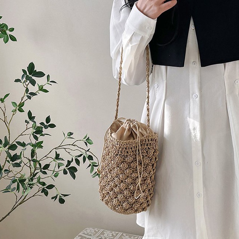 Ielgy niche Túi Rơm Thiết Kế Dễ Thương Phong Cách Nhật Bản Và Hàn Quốc Cho Nữ