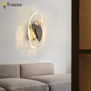 Đèn led pha lê gắn tường trang trí phòng khách / ngủ / cầu thang phong cách bắc âu