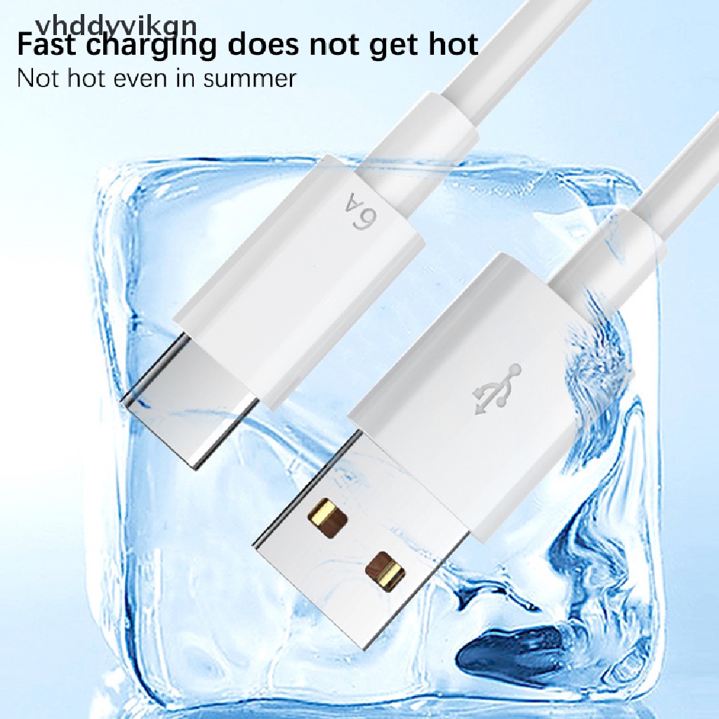 Dây Cáp Sạc Nhanh VHDD 1 / 1.5mile 6A 66W USB Type-c Cho xiaomi Samsung Huawei