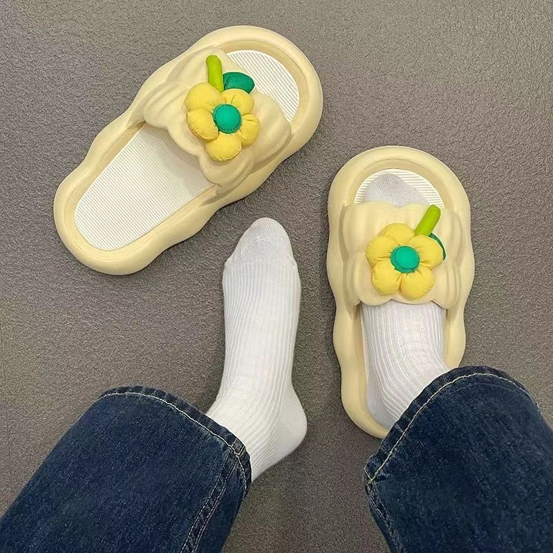 Dép Hoa Dễ Thương Mây Chống Trượt Học Sinh Ngoài Trời