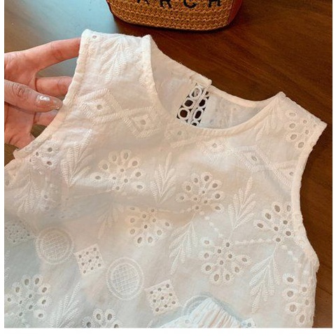 Set Áo Váy Thời Trang Mùa Hè Phong Cách Mới Cho Bé Gái