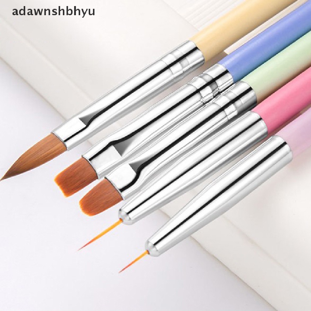 Cọ Vẽ Trang Trí Móng Tay Đầu Tròn Bằng Kim Loại Chuyên Dụng