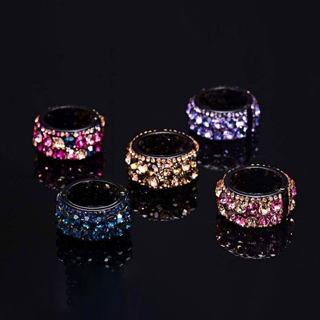 Kẹp Tóc Đuôi Ngựa Đính Đá Nhiều Màu Sắc Chống Trượt Thời Trang