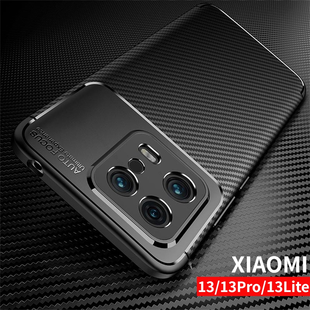 Ốp Điện Thoại TPU Sợi Carbon Chống Sốc Cho XiaoMi 13 Pro 13Pro 13Lite Mi13 Lite 5G