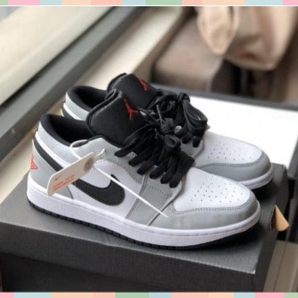 Giày Jodan Xám Chỉ Đỏ Cổ Thấp ,Giày Jodan Sneker Thấp Cổ Full Box G230 Gragas Sneaker