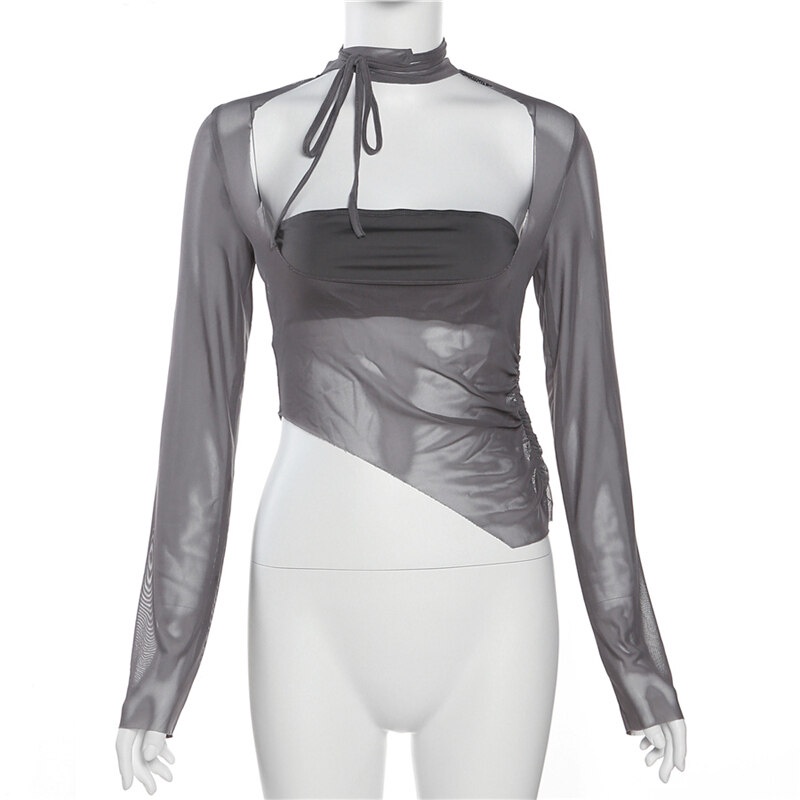 Kliou 2023 Mới Áo Thun Tay Dài Mềm Mại Thoáng Khí Thời Trang Mùa Hè Kliou 2023