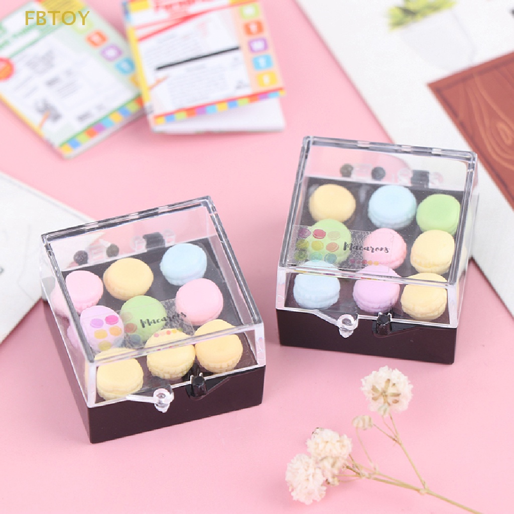 1 Bộ Mô Hình Bánh Macaroon Tỉ Lệ 1: 12 Trang Trí Nhà Búp Bê