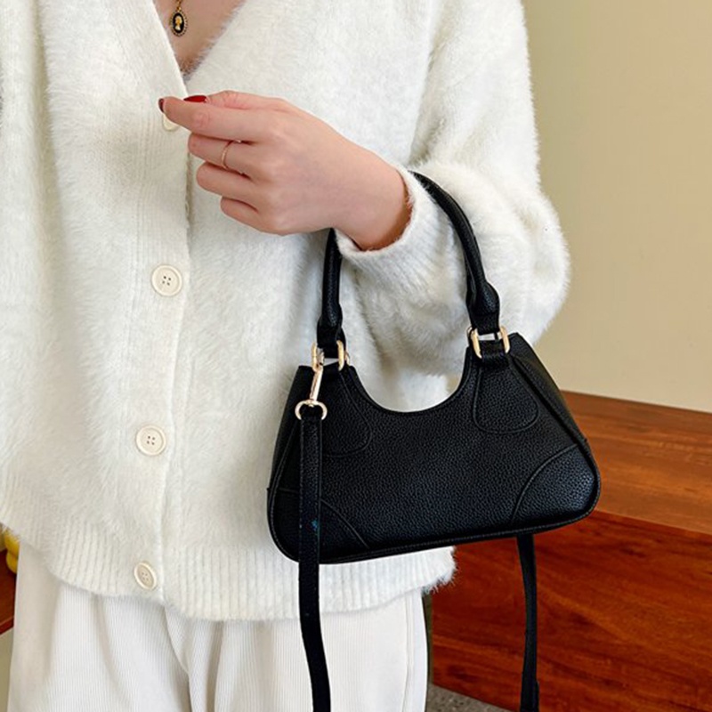 Ielgy niche Túi Xách Đeo Vai Màu Trơn Phong Cách Nước Ngoài Cao Cấp