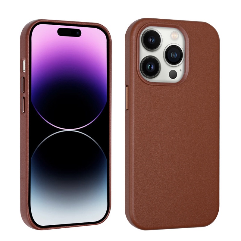 Ốp Điện Thoại Da Từ Tính Có Logo Cho IPhone 14 Pro Max 14
