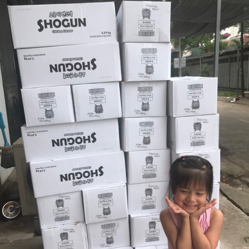 Mỳ ăn liền SHOGUN vị gà cho trẻ em 540g- 1 hộp 30 gói