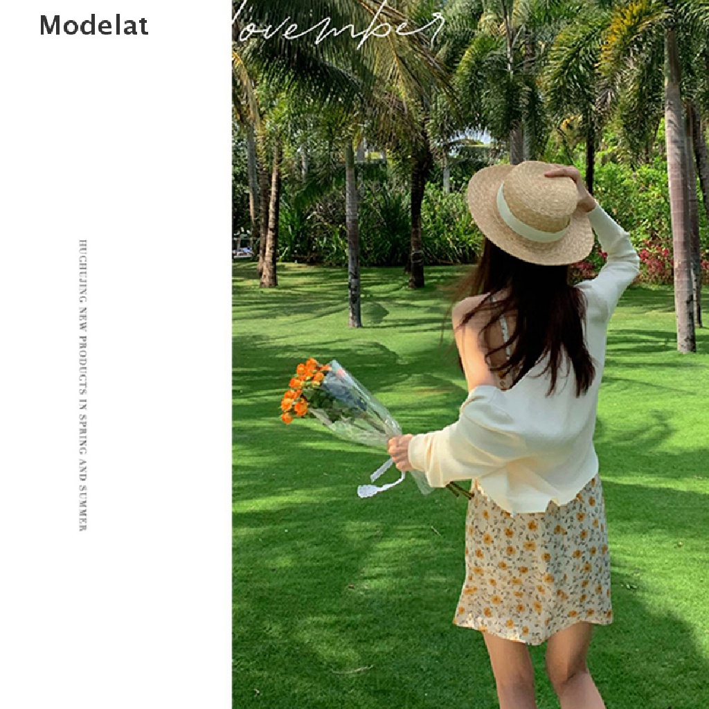 Mfc Đầm Hai Dây Mini y2k Không Tay Họa Tiết Hoa Xinh Xắn Ngọt Ngào Cho Nữ WTD