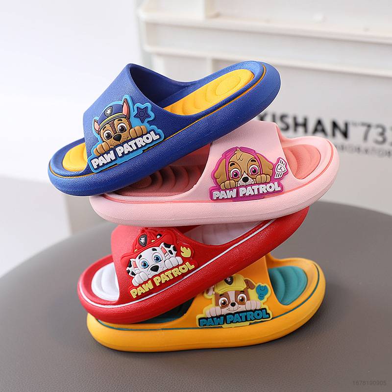 Dép Đi Trong Nhà Tắm Chống Trượt Họa Tiết Hoạt Hình PAW Patrol Dễ Thương Cho Bé