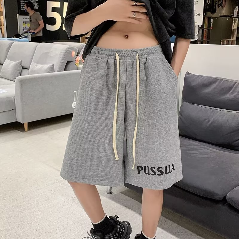 Quần Short Thể Thao Dây Rút In Chữ Thời Trang Mùa Hè Dành Cho Nam / Size M-5XL