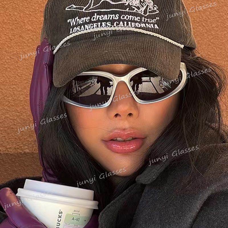 Kính Mát Vuông Nhiều Màu Sắc Phong Cách Punk Thể Thao Cho Nam Và Nữ Y2K