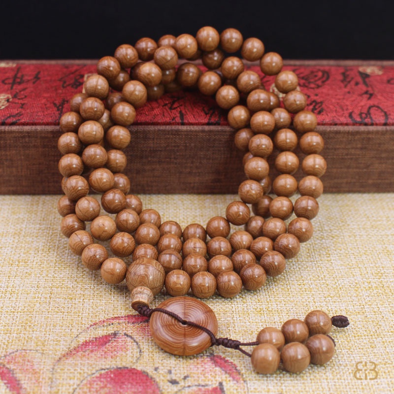 Sáu gỗ wutai núi cổ vật liệu sáu gỗ vòng tay trái táo hạt dưa hấu settlement longmu bracelet