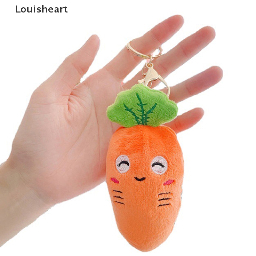 Louisheart Móc Khóa Hình Củ Cà Rốt Nhồi Bông Ngộ Nghĩnh