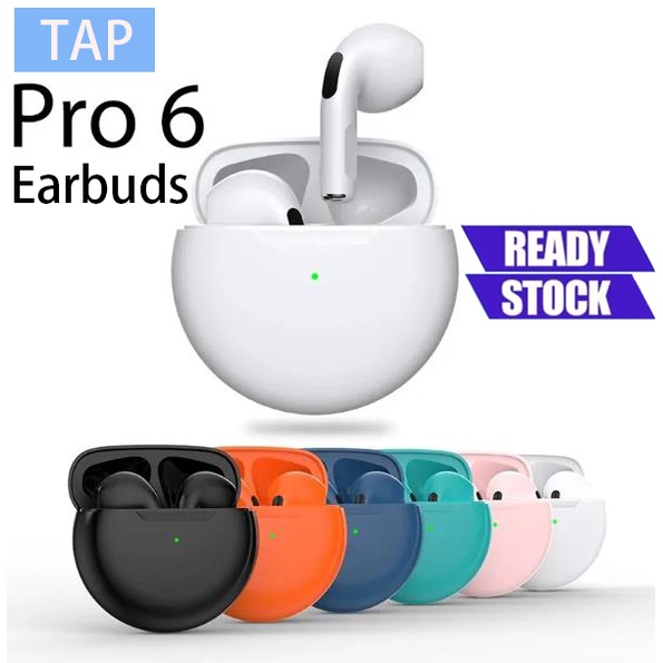 Tai Nghe Nhét Pro 6 Tws, tai nghe blutooth pro 6 không dây bản Quốc tế âm thanh chuẩn HIFI dùng cho IOS A