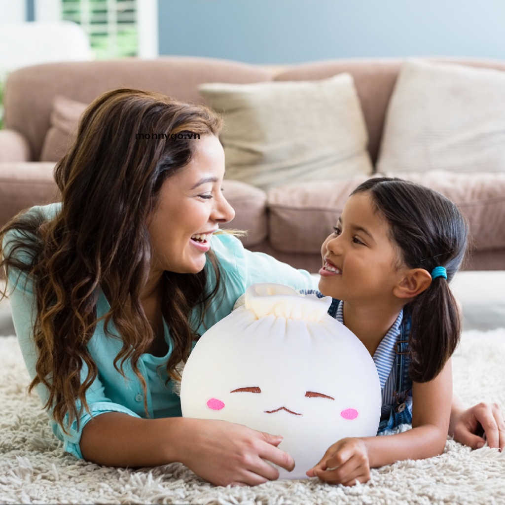 Gối Nhồi Bông Hình Bánh Bao / Bao / Bánh Bao Độc Đáo