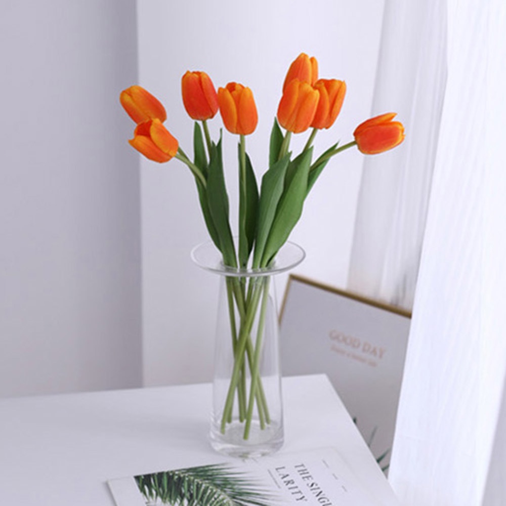 Bộ 5 Bông Hoa Tulip Giả Trang Trí Tiệc Cưới / Sinh Nhật