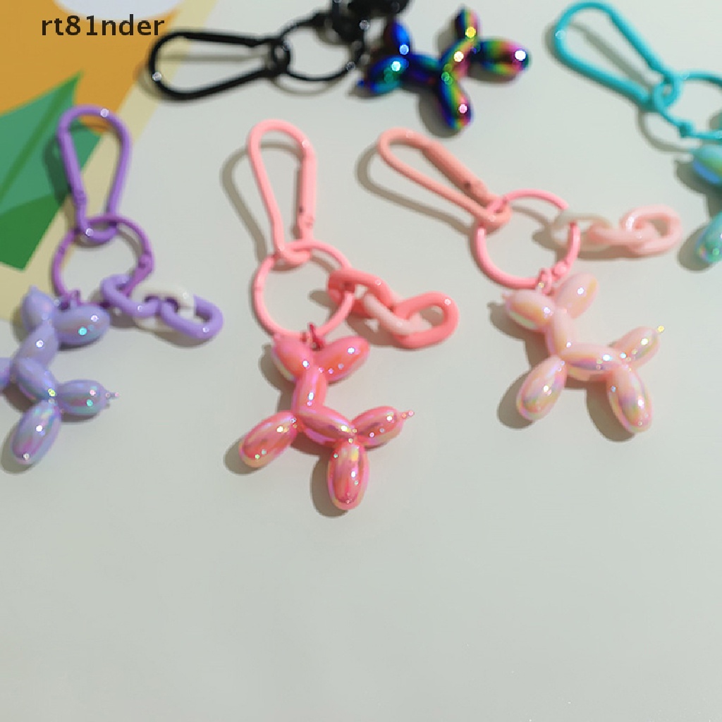 Rt Móc Khóa Resin Hình Cún Và Bóng Bay Bằng Nhựa Đáng Yêu Thời Trang Chống Thất Lạc