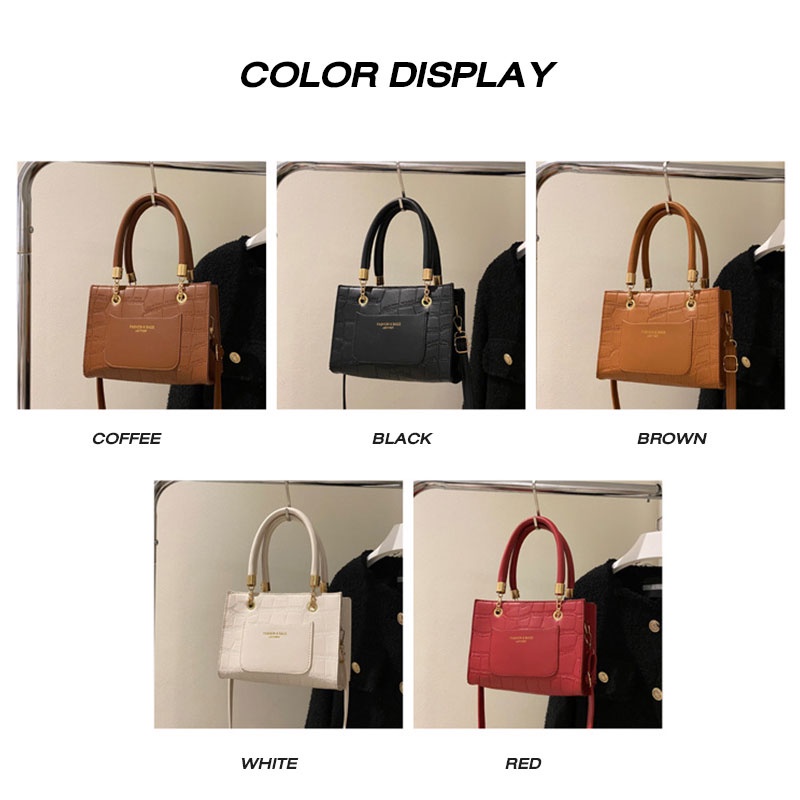 MISCHA Túi Đeo Chéo Vai Hình Vuông Nhỏ Màu Trơn Đơn Giản Thời Trang Hàn Quốc Cho Nữ