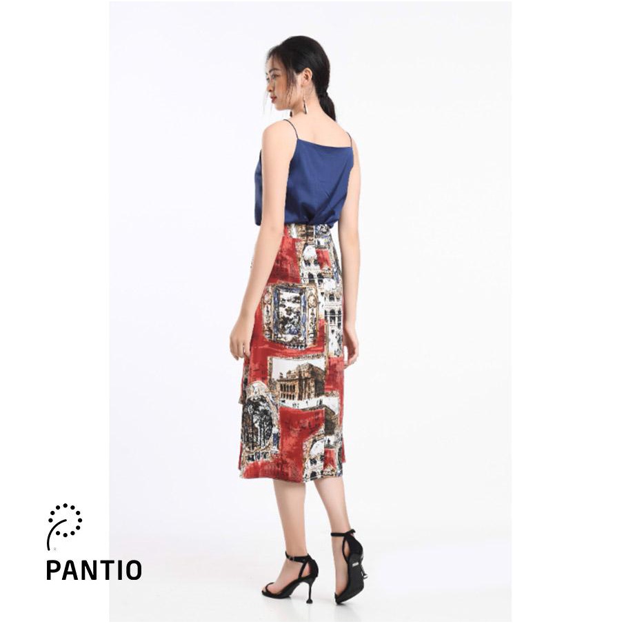 FJD1720 - Chân váy dài midi lụa trơn - PANTIO