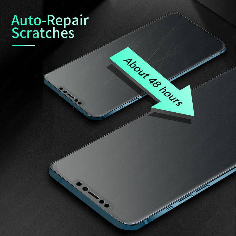 2 Miếng Dán Hydrogel Nhám Bảo Vệ Màn Hình Cho iPhone 14 13 12 11 Pro MAX Plus 7 8 6 6S Plus SE 2022 2020 14Plus 13Mini 12Mini