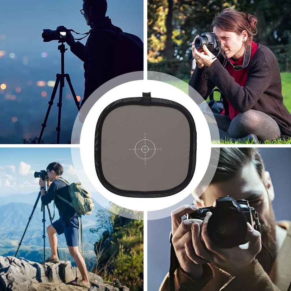 ✱BEST✱ Grey White Balance Card 12'' 30Cm 18% White Balance Card Mini Gray Card