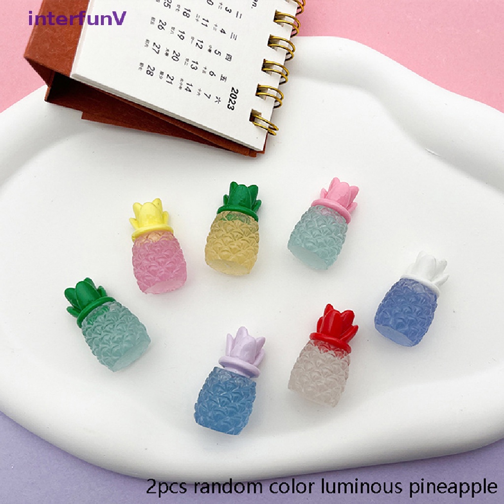 Bộ 2 Quả Dứa Nhựa Phát Quang Nhiều Màu Trang Trí Hoạt Hình