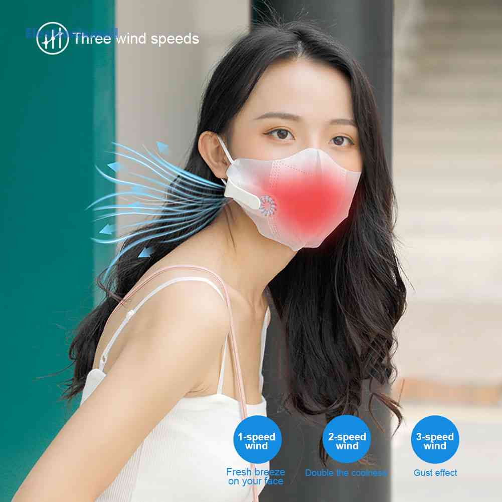 Quạt Làm Mát Mini Có Kẹp Đeo Khẩu Trang Cá Nhân Dùng Cho Mùa Hè Mall01.vn