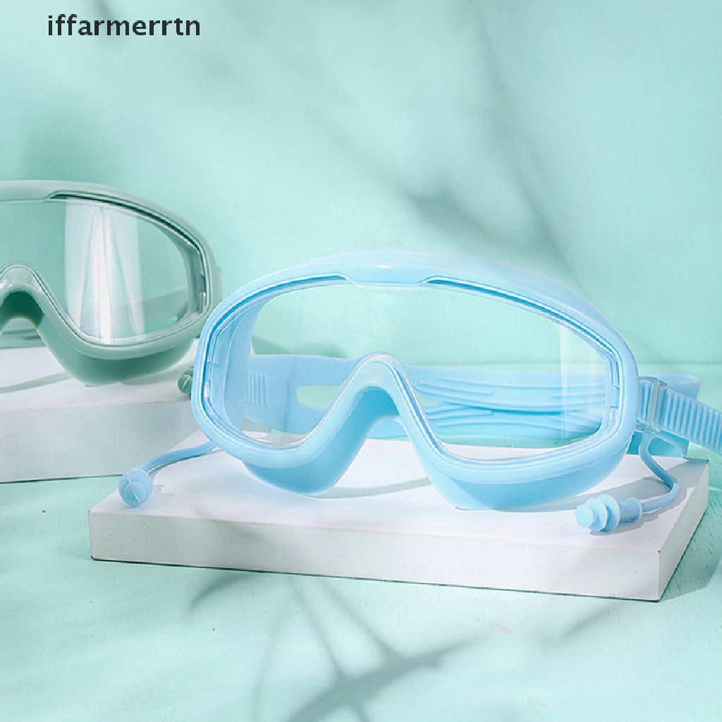 Kính Bơi Gọng Lớn Bằng Silicon Mềm Chống Sương Mù / Thấm Nước Chuyên Nghiệp Cho Nam Và Nữ