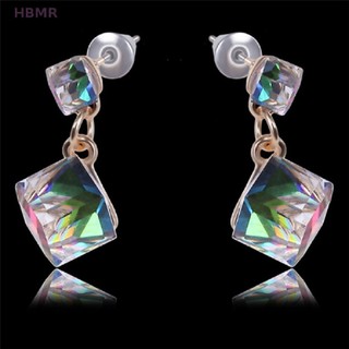 Khuyên tai đính đá zircon pha lê cho cô dâu