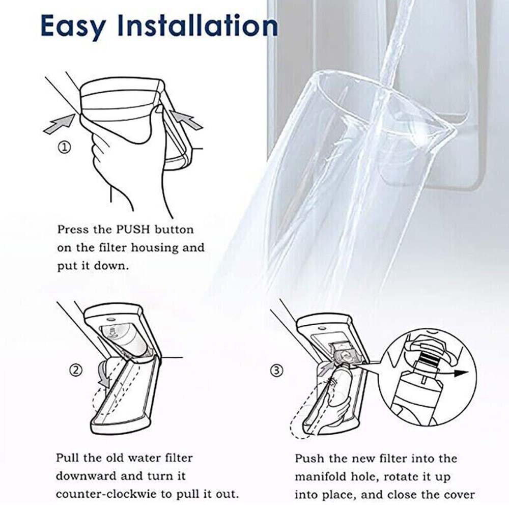 3-PACK LG-LT1000P ADQ747935 Genuine Refrigerator Water Filter Replacement