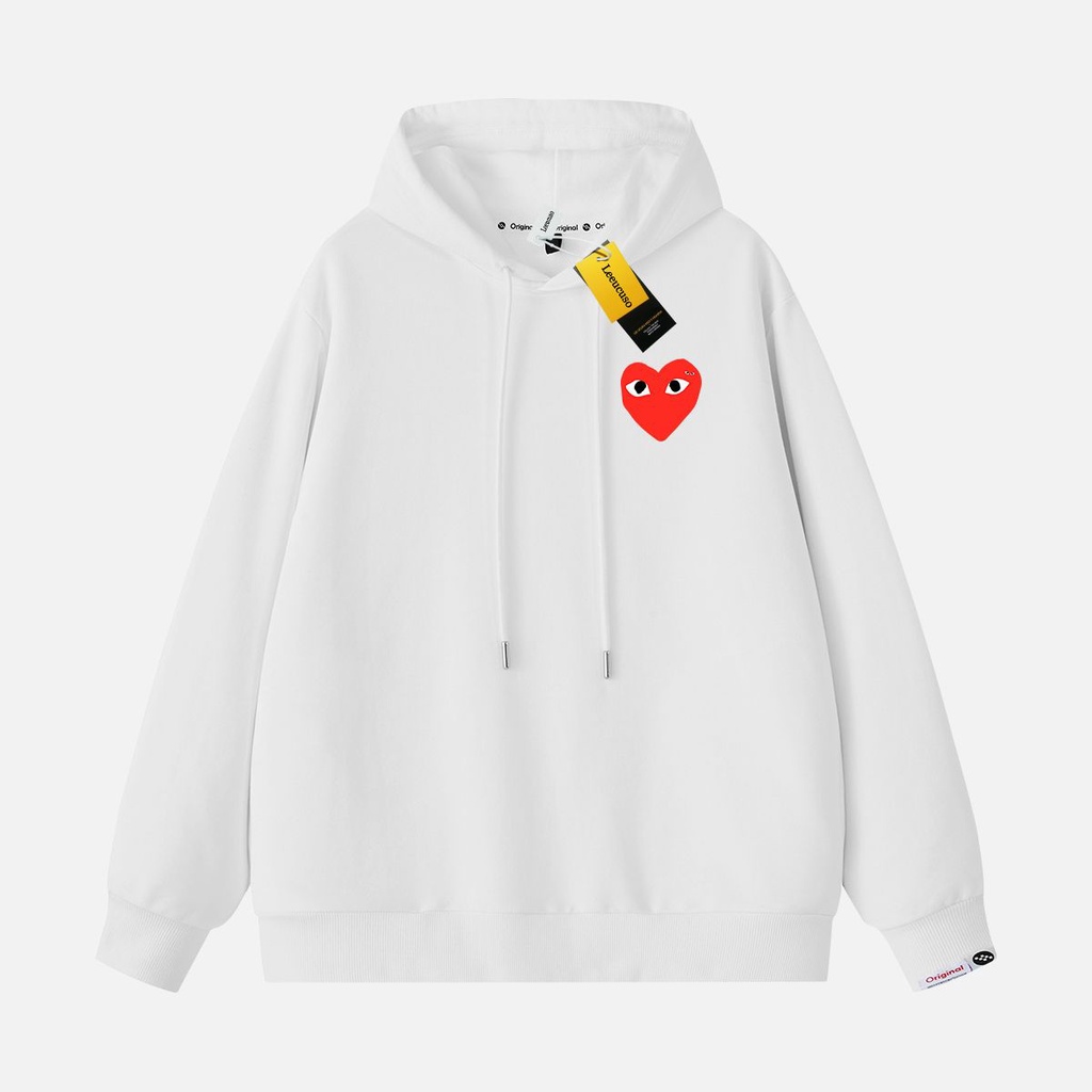 Leeucuso co-branded Kawakubo Rei Áo hoodie Thời Trang Xuân Thu Có Thẻ Treo Dành Cho Nữ Sinh / Cặp Đôi