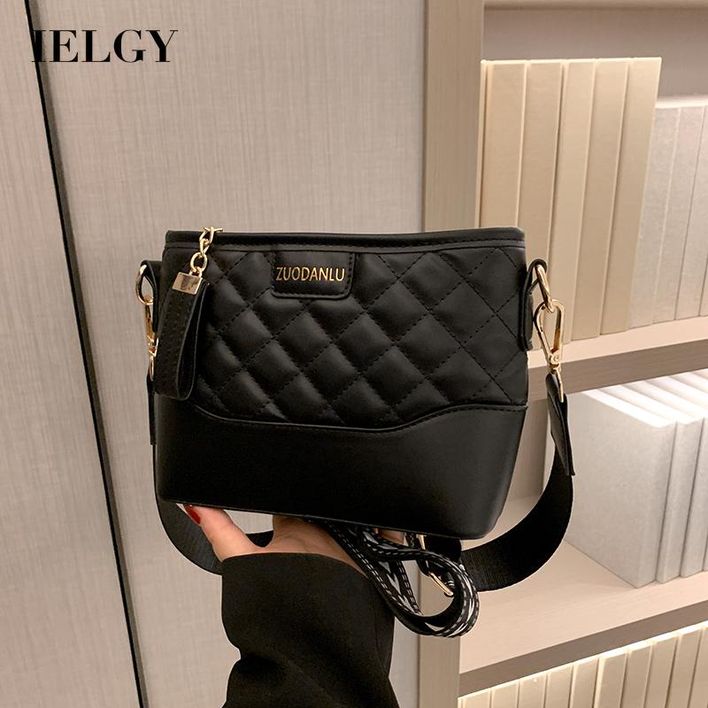 Ielgy Túi Xách Dây Xích Đeo Vai Đa Chức Năng Họa Tiết Hình Thoi Cho Nữ