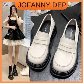  JOFANNY phong cách Anh quốc giày lolita trắng độn oxford búp bê nữ bốt đế xuồng bánh mì cao lolita 