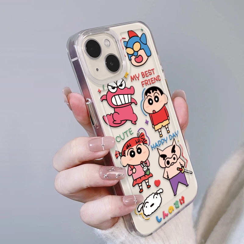 ✅Ốp Điện Thoại Mềm Hình Shin-Chan Phong Cách Mới Cho iPhone14promax 13 / 12 / 11 xr 7 / 8Plus