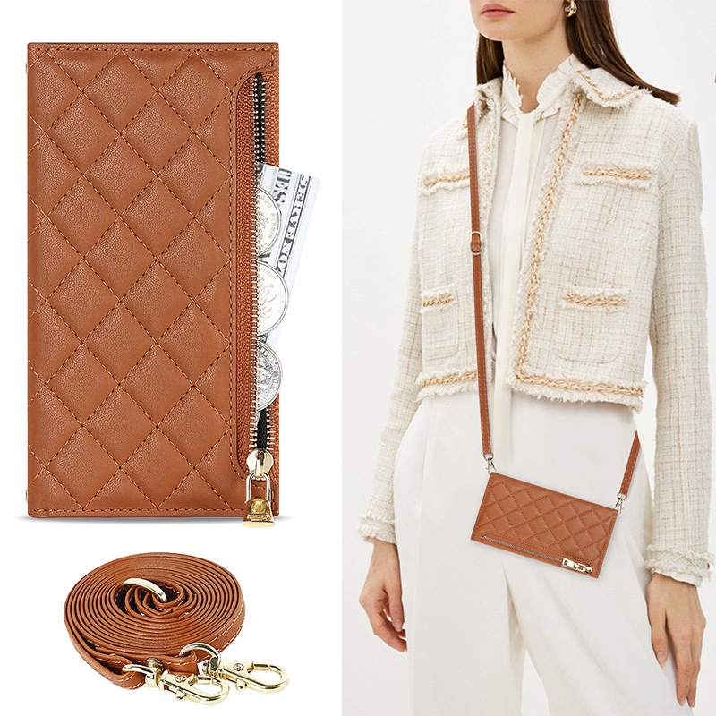 Bao Da Điện Thoại Có Ngăn Đựng Thẻ Và Dây Đeo Chéo Cho iphone 14 pro max 13 pro max 12 pro max 11 pro max x xr xs max