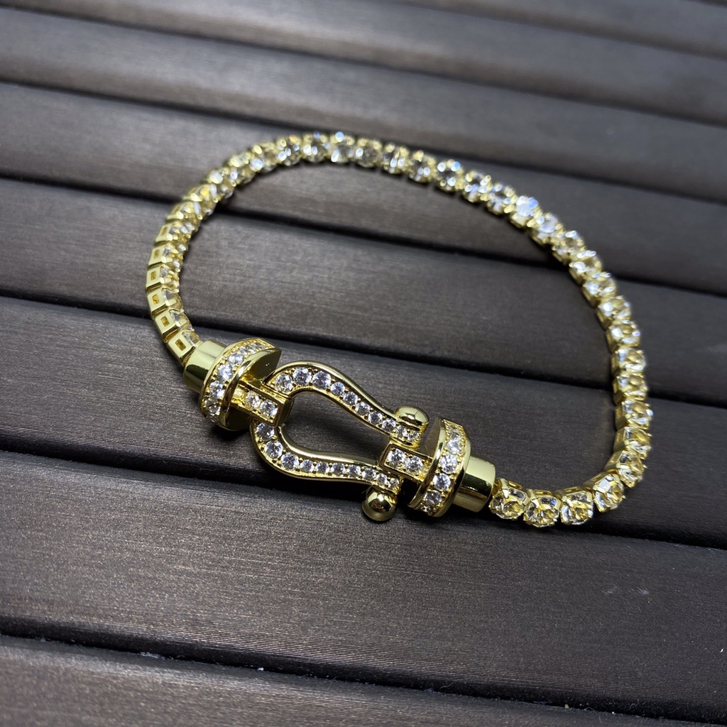 Vòng Tay LOGO Frd Horseshoe Phong Cách Vintage Thời Trang 2023 Cho Nam Và Nữ