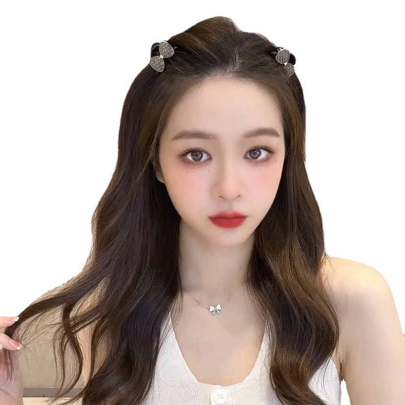 Kẹp Tóc Nơ Đính Đá Phong Cách Mới 2023