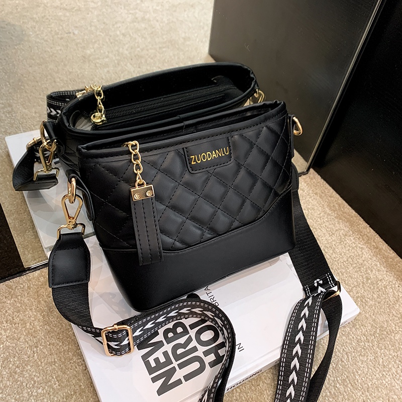 Ielgy Túi Xách Dây Xích Đeo Vai Đa Chức Năng Họa Tiết Hình Thoi Cho Nữ