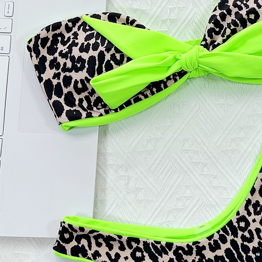 Bộ Đồ Bơi Hai Mảnh Màu Sắc Tương Phản Quyến Rũ Cho Nữ